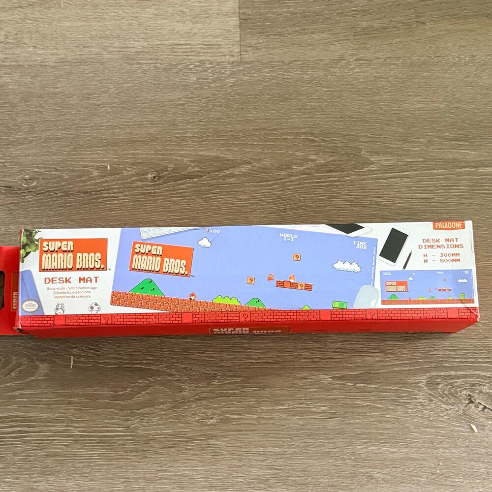 Super Mario Brothers Desk Mat NEW Paladone Nintendo